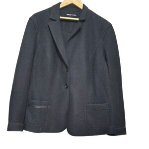 MarcCain Women's 100% Virgin Wool Charcoal Blazer Size